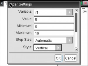 Nspire_Slider_setting